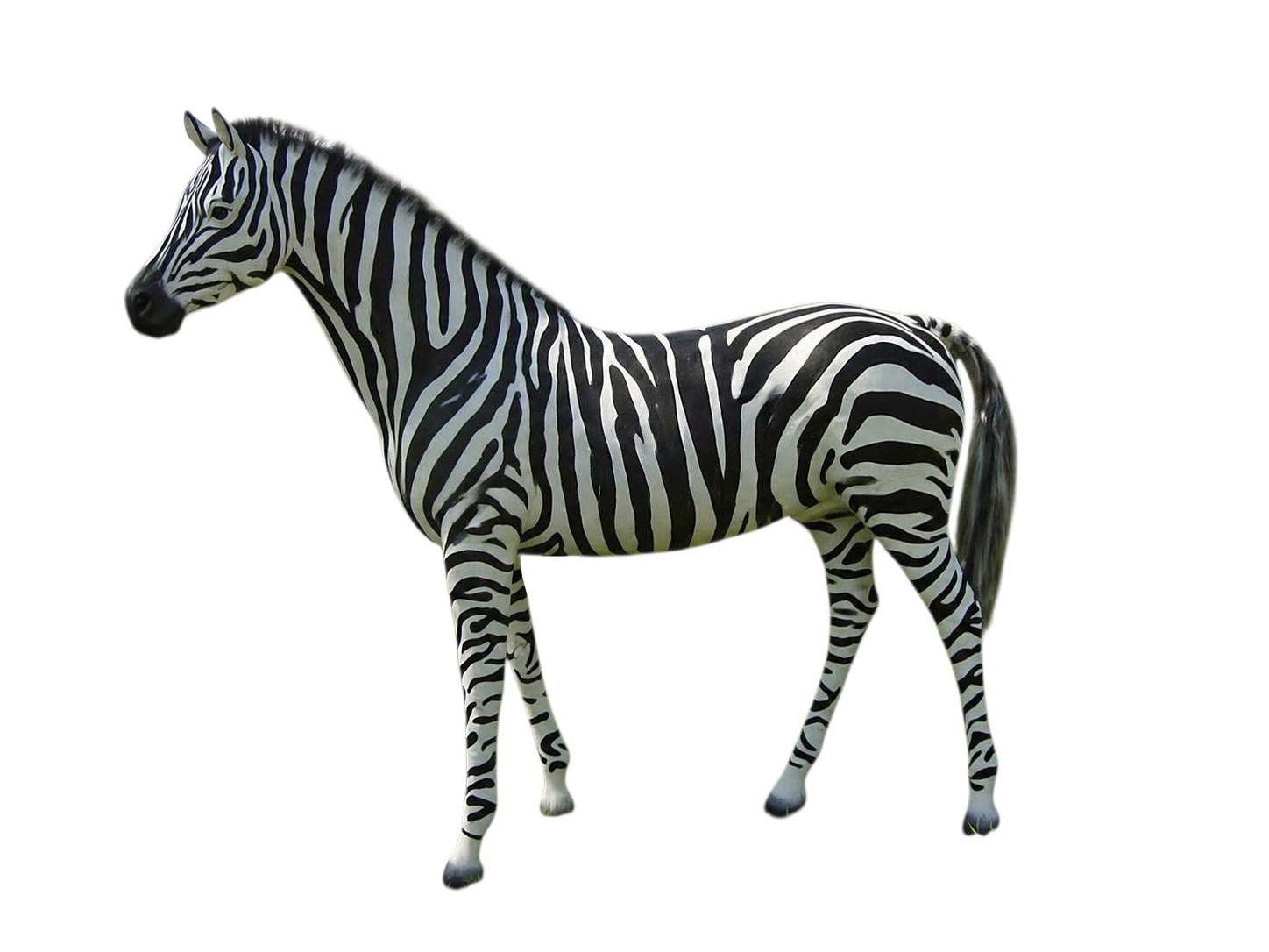 Design Zebra Figur Statue Skulptur Figuren Skulpturen Garten Deko Neu