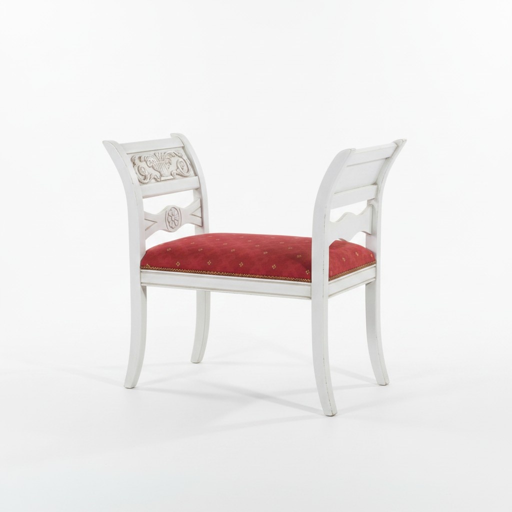 Designer Bank Hocker Luxus Sitzbank Klassische Sitzmöbel Polsterbank Fußhocker