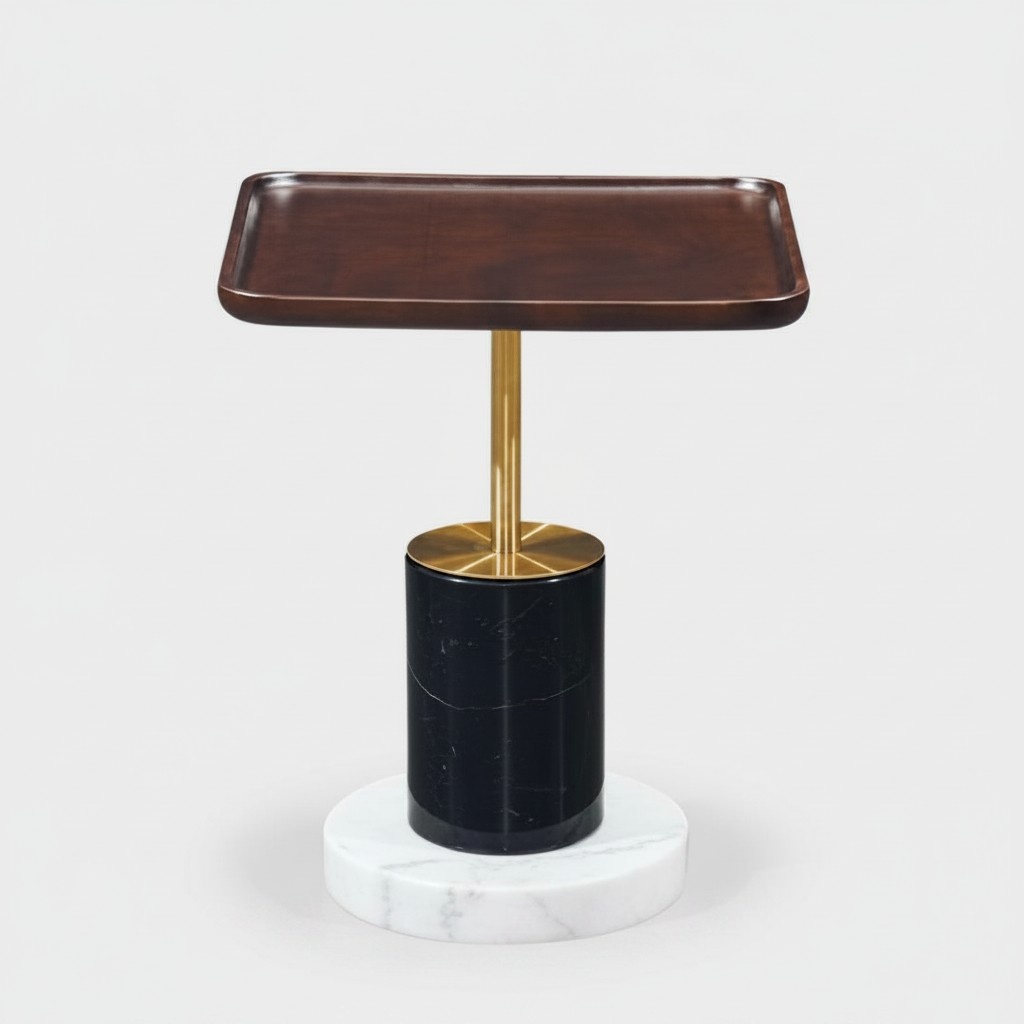 Designer Beistelltisch Couchtisch Wohnzimmer Möbel Kaffeetisch Marmor Tisch