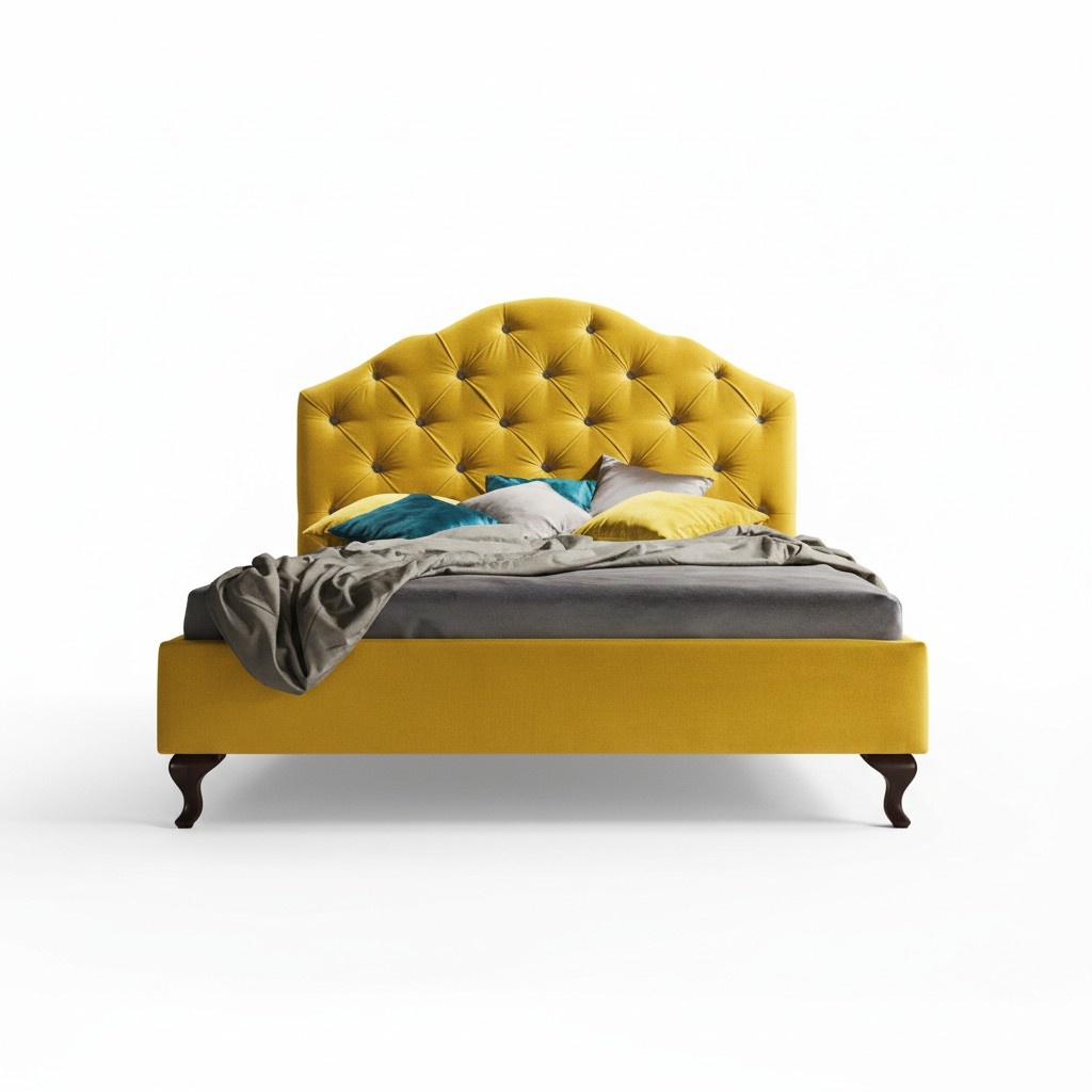 Designer Bett Betten Ehebett Doppelbett Polsterbett Lederbett - Model CL-4A