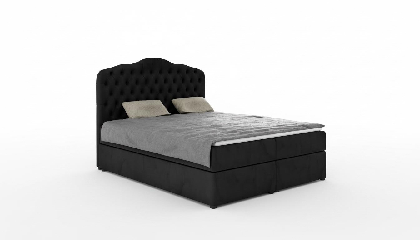 Designer Bett Chesterfield Hotel Betten Doppel Schlaf Zimmer Luxus 180x200