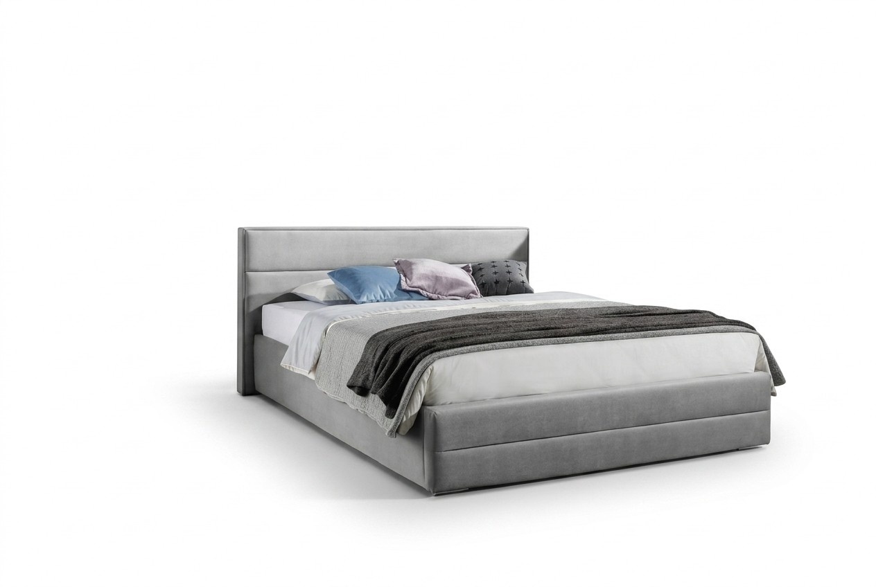 Designer Bett Schlafzimmer Betten Textil Leder Hotel Luxus Polster Sitz Stoff