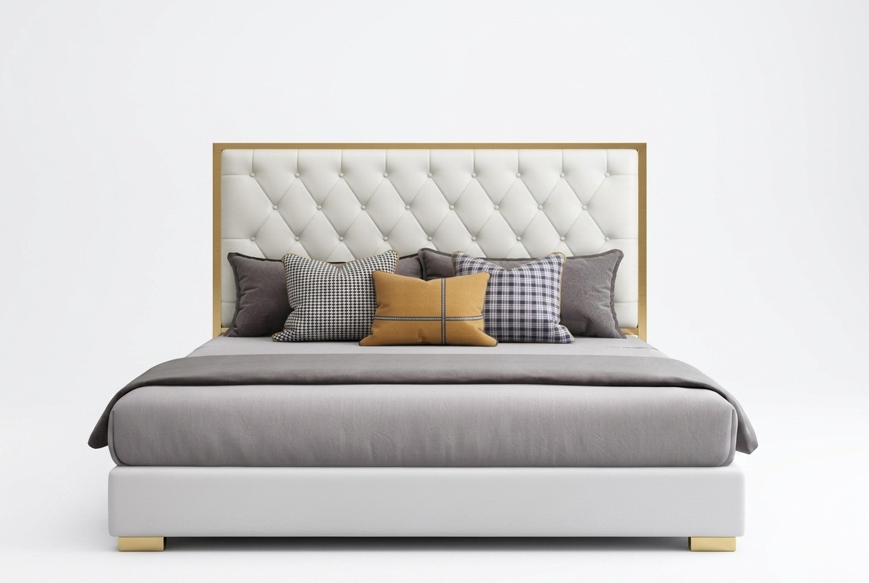 Designer Bett Schlafzimmer Betten Leder Hotel Luxus Polster Sitz Bettgestell
