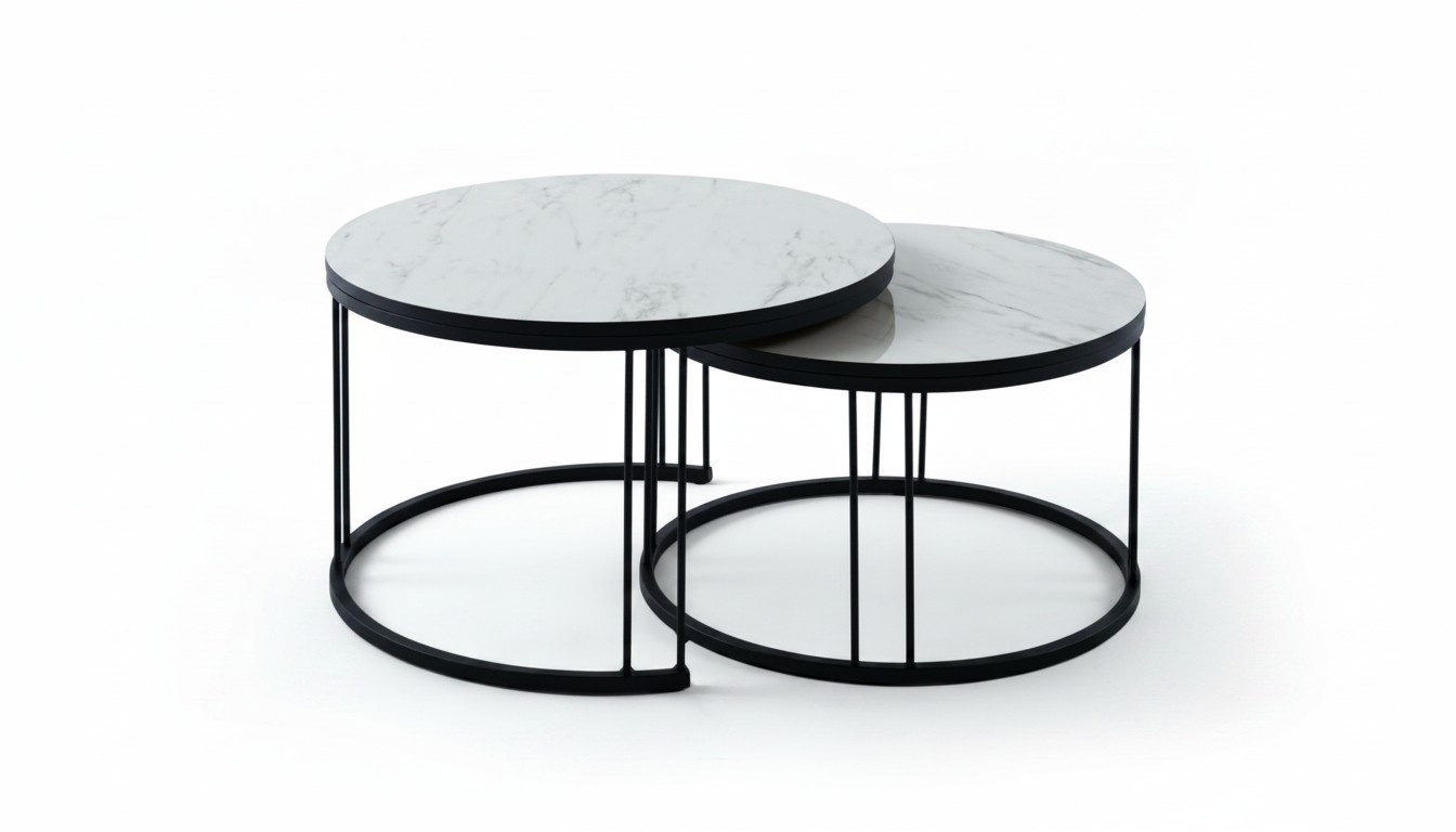 Designer Couchtisch Beistelltisch Kaffeetisch Luxus Tisch Wohnzimmertisch 2tlg