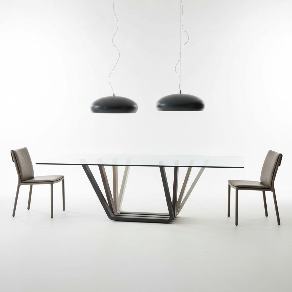 Designer Ess Tisch Klassischer Luxus Metall Tische Wohn Zimmer Glas Frei