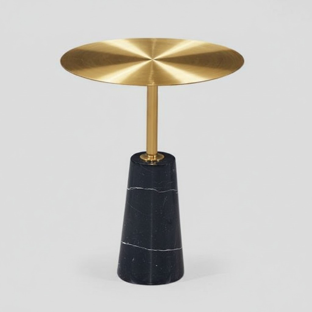 Designer Goldener Beistelltisch Luxus Kaffeetisch Wohnzimmer Couchtisch