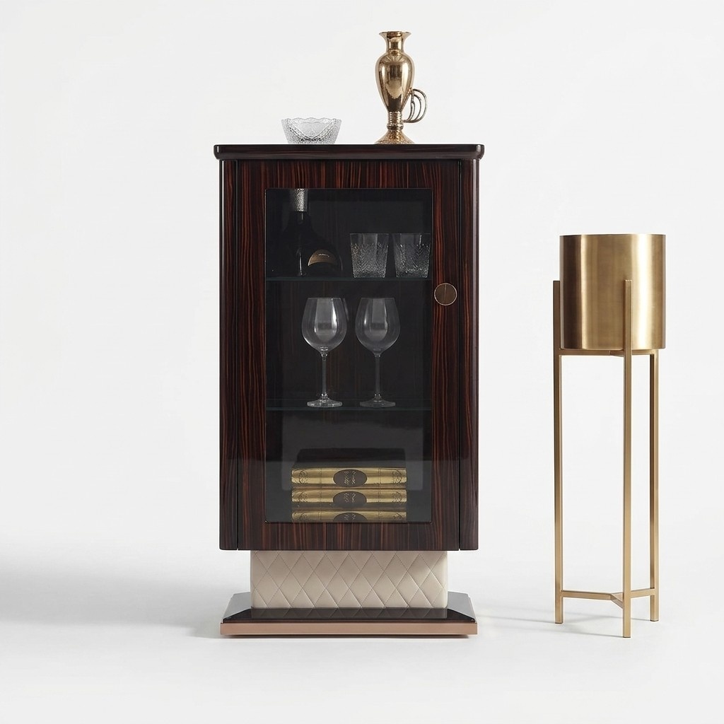 Designer Hoch Schrank Kommode Kommoden Edel Holz Luxus Schränke