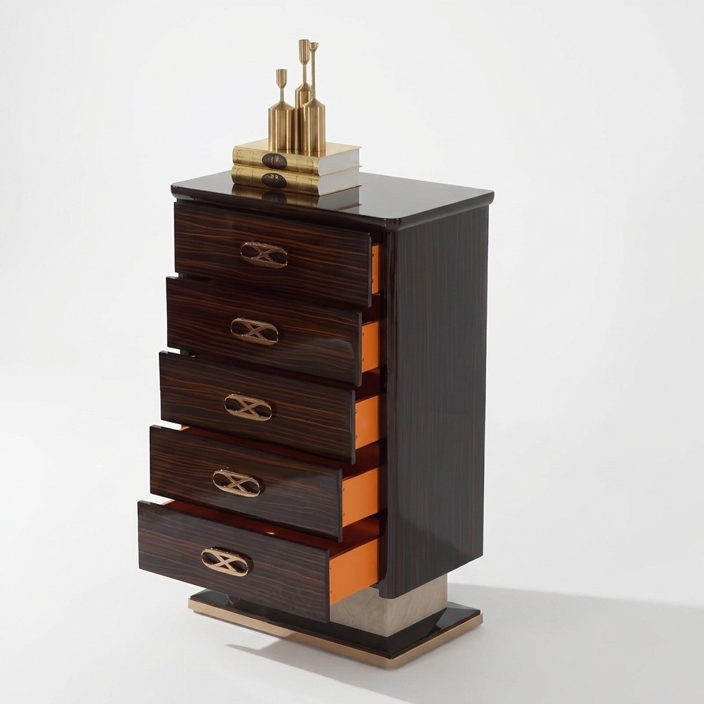 Designer Hoch Schrank Schminktisch Kommode Kommoden Luxus Schränked