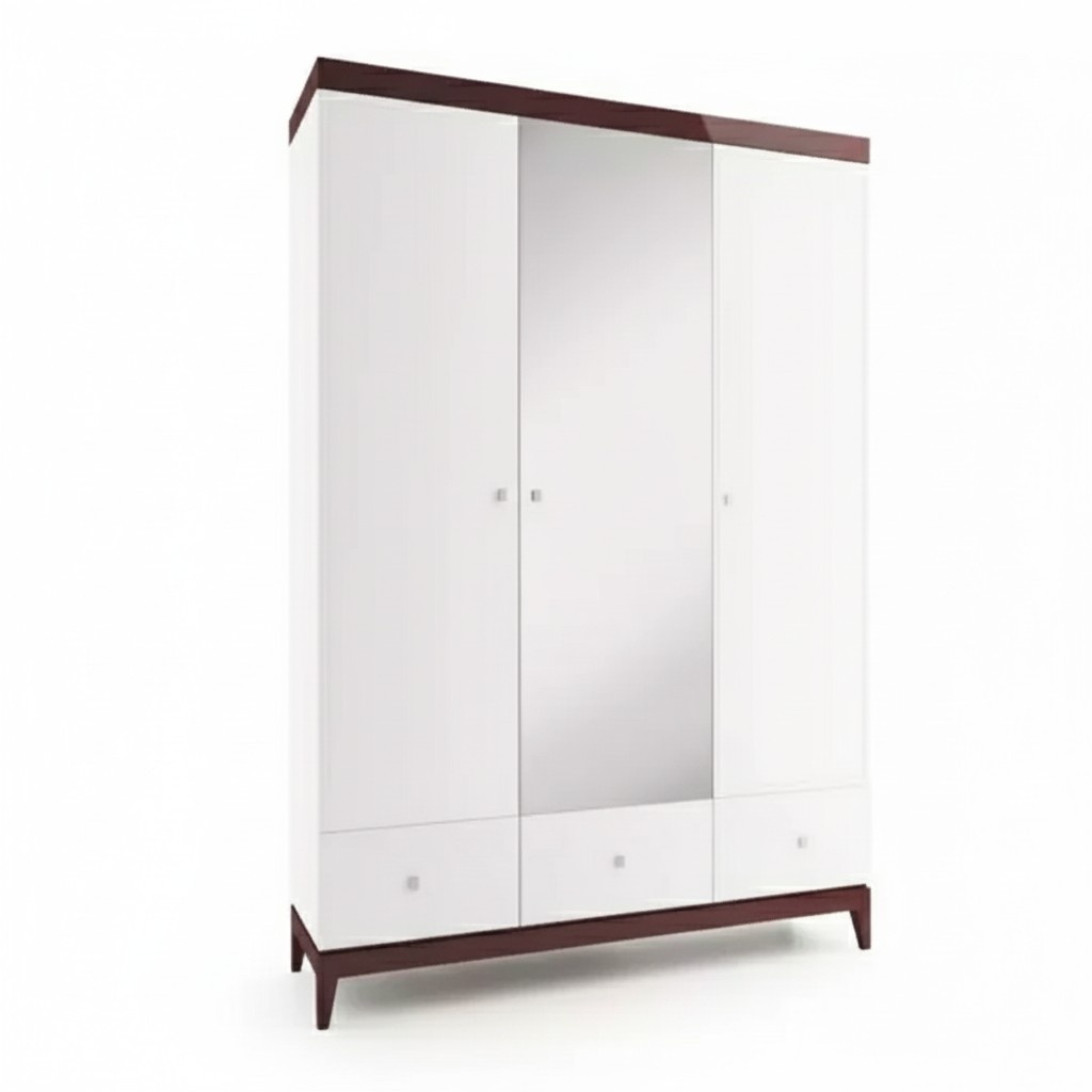 Designer Hochglanz Kleiderschrank Schränke Schlafzimmer Möbel Holz Luxus Weiß