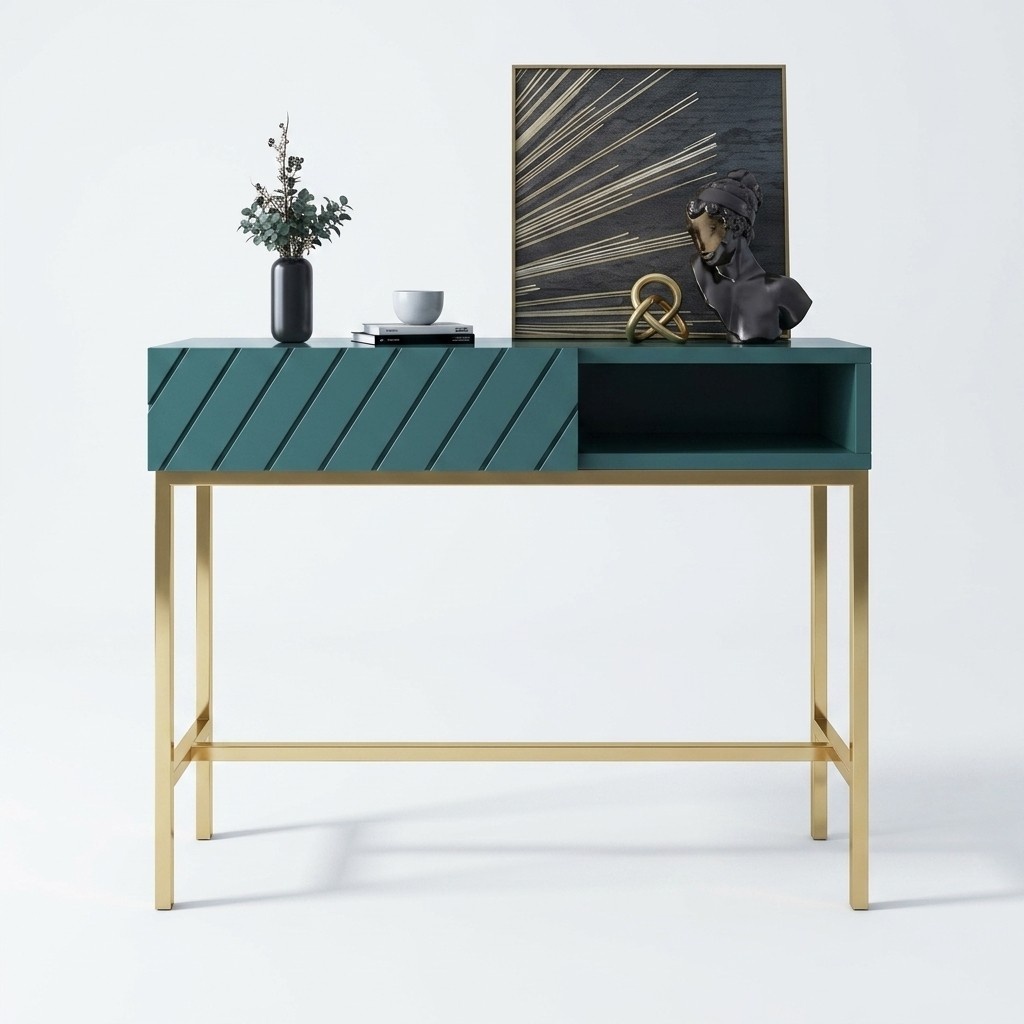 Designer Holz Konsolentisch Tisch Konsole Konsolentische Schmink Tisch
