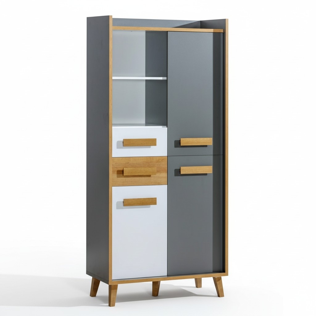 Designer Holzschrank Schrank Kleider Büro Mehrzweckschrank Kleiderschränke