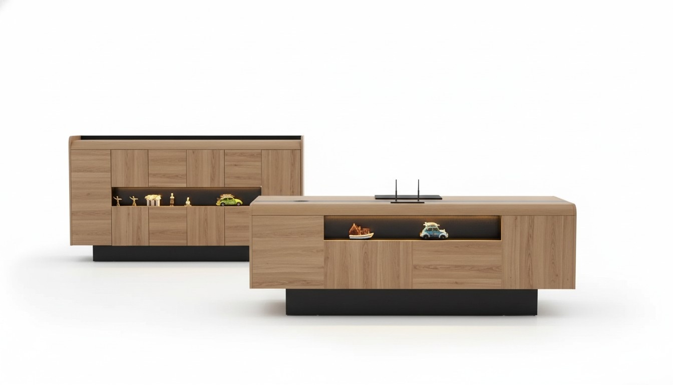 Designer Holzschreibtisch Arbeitszimmermöbel Luxus Tische Office Neu