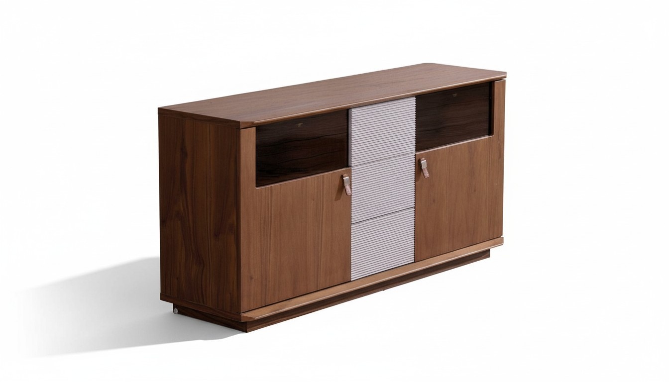 Designer Kommode Anrichte Side Low Board Schrank Wohn Zimmer Metall