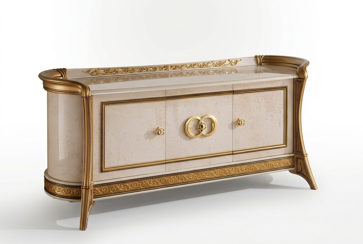 Designer Kommodenschrank Kommode Anrichte Kommoden Regal Holz Schrank Italy Neu