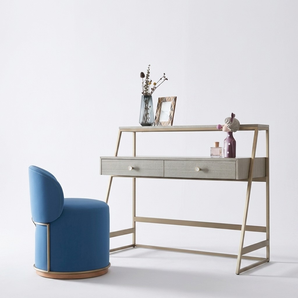 Designer Konsolen Schminktisch Kosmetik Tisch Spiegel Kommode Frisier