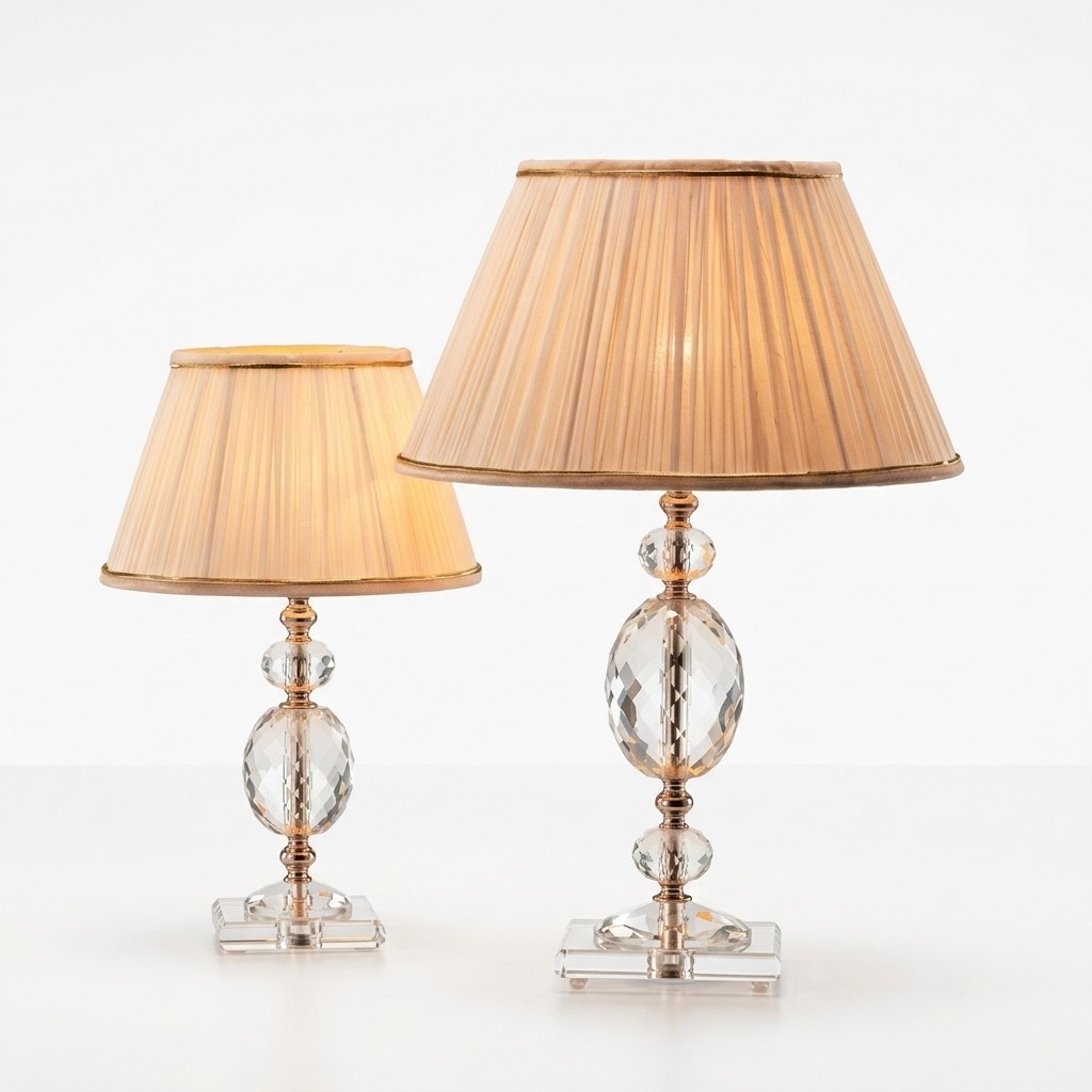 Designer Kristall Tischlampe Kronleuchter Wohnzimmer Einrichtung Modern