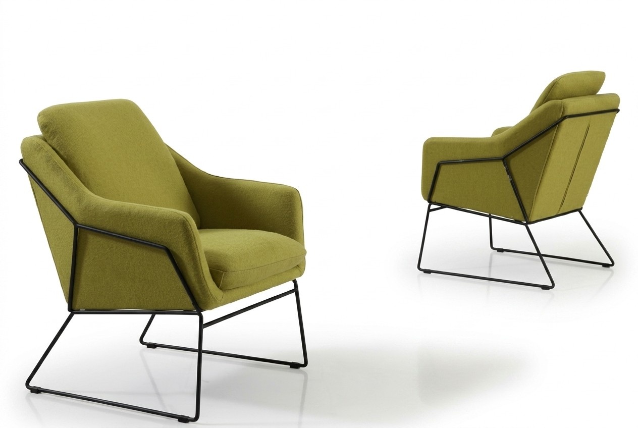 Designer Lehn Stuhl Polster Sofa 1 Sitzer Modern Neu Fernseh Sessel