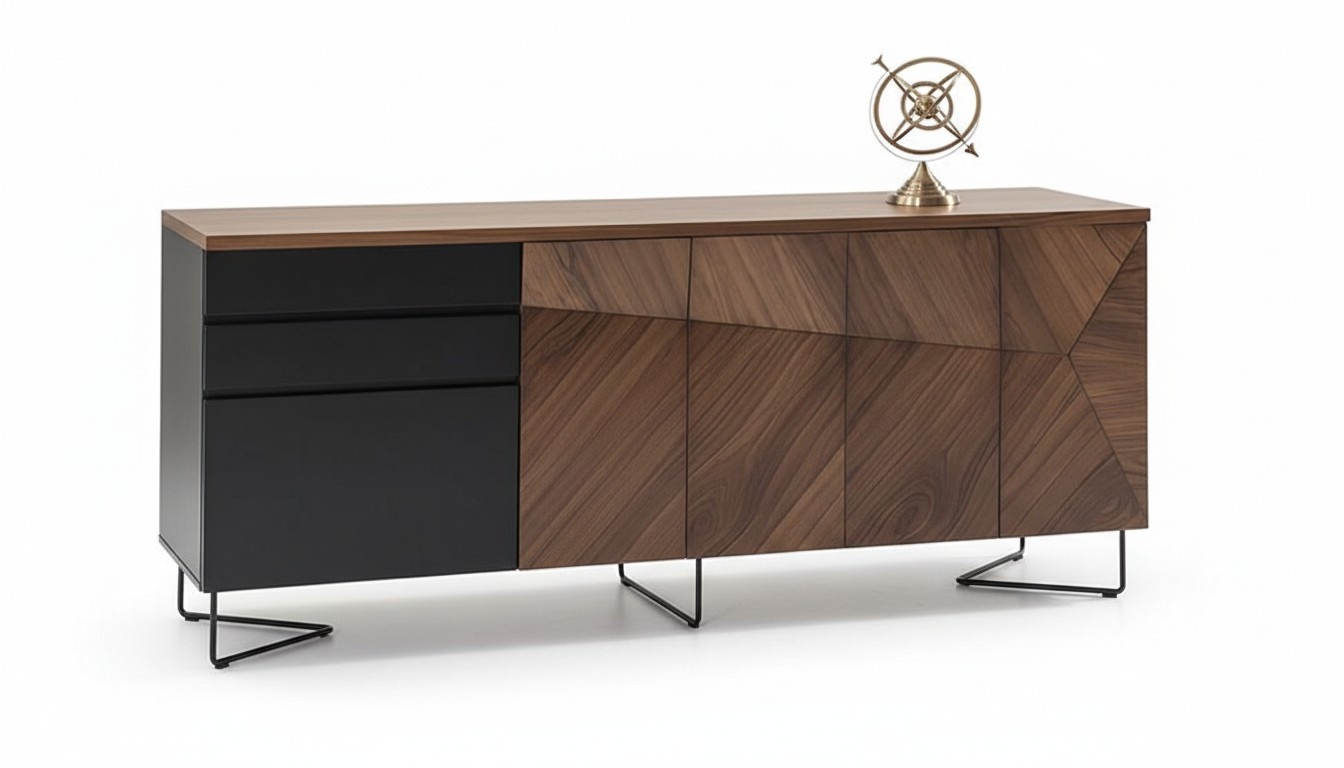 Designer Luxus Kommode Büromöbel Holzschrank Konsole Arbeitszimmer Neu
