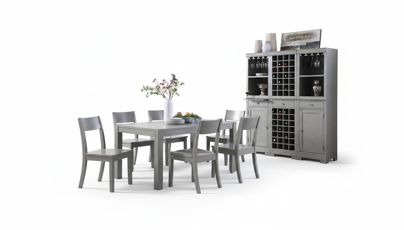 Designer Möbel Holz Tisch Sitz Ess Zimmer 6x Stühle 7tlg. Set Garnitur Gruppe