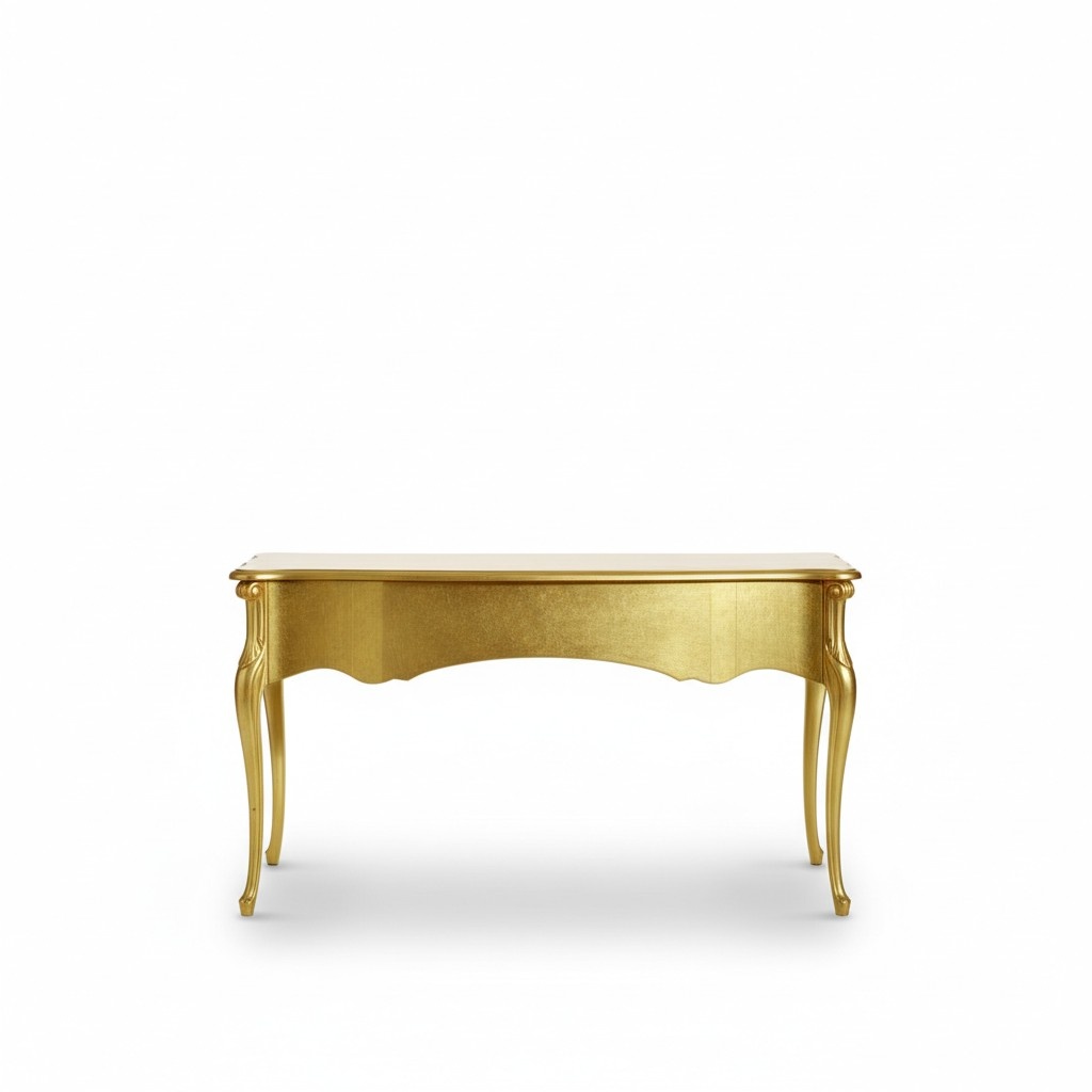 Designer Möbel Tisch Gold Wohnzimmer Holz Tisch Italienische Luxus