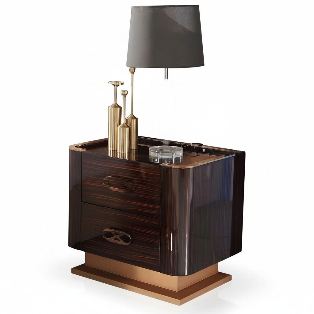 Designer Nacht Tisch Konsole Luxus Nachttische Konsolen Beistell Metall