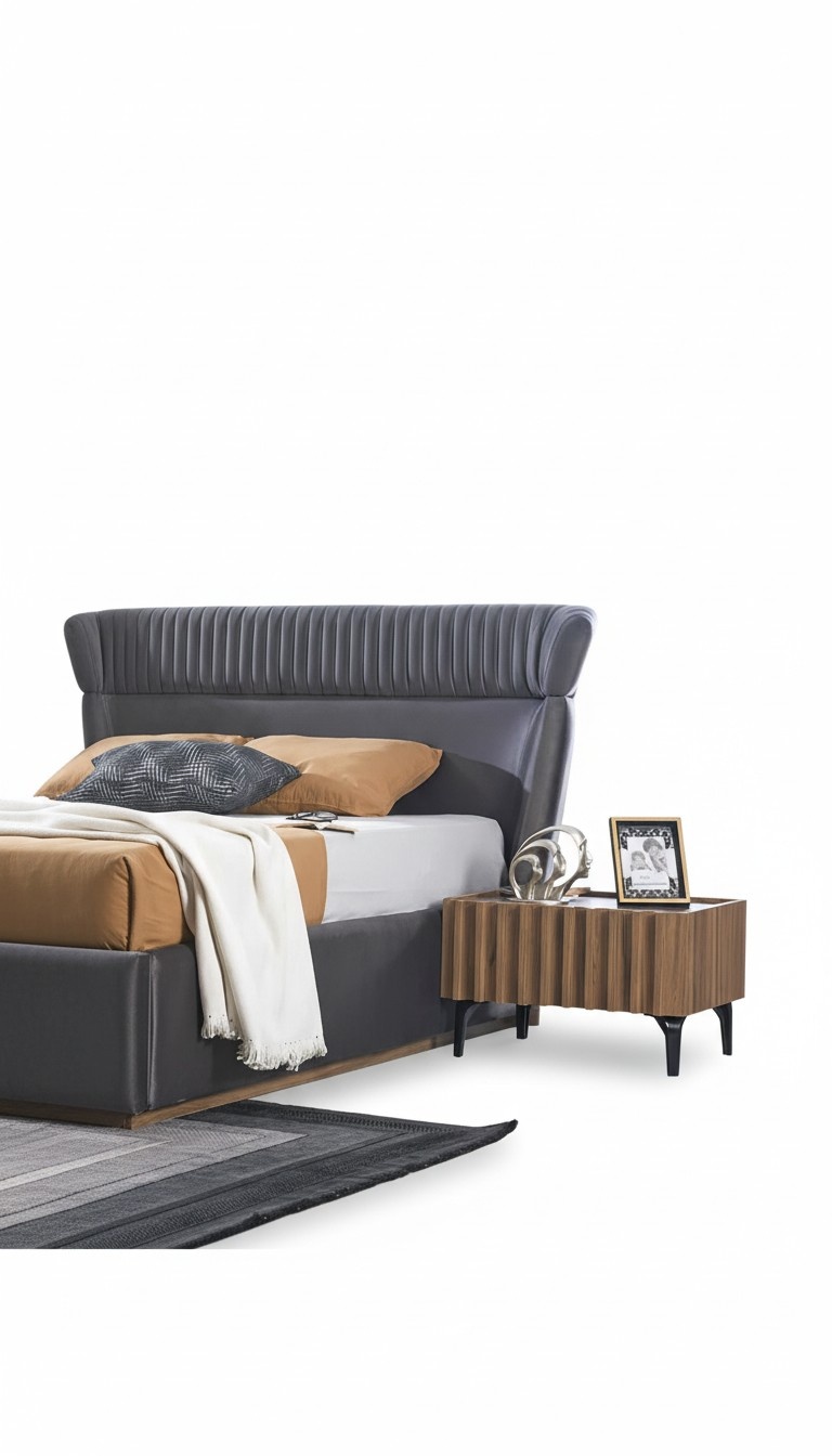 Designer Nachttisch Braun Holzmöbel Schlafzimmer Modern Nachttische Luxus