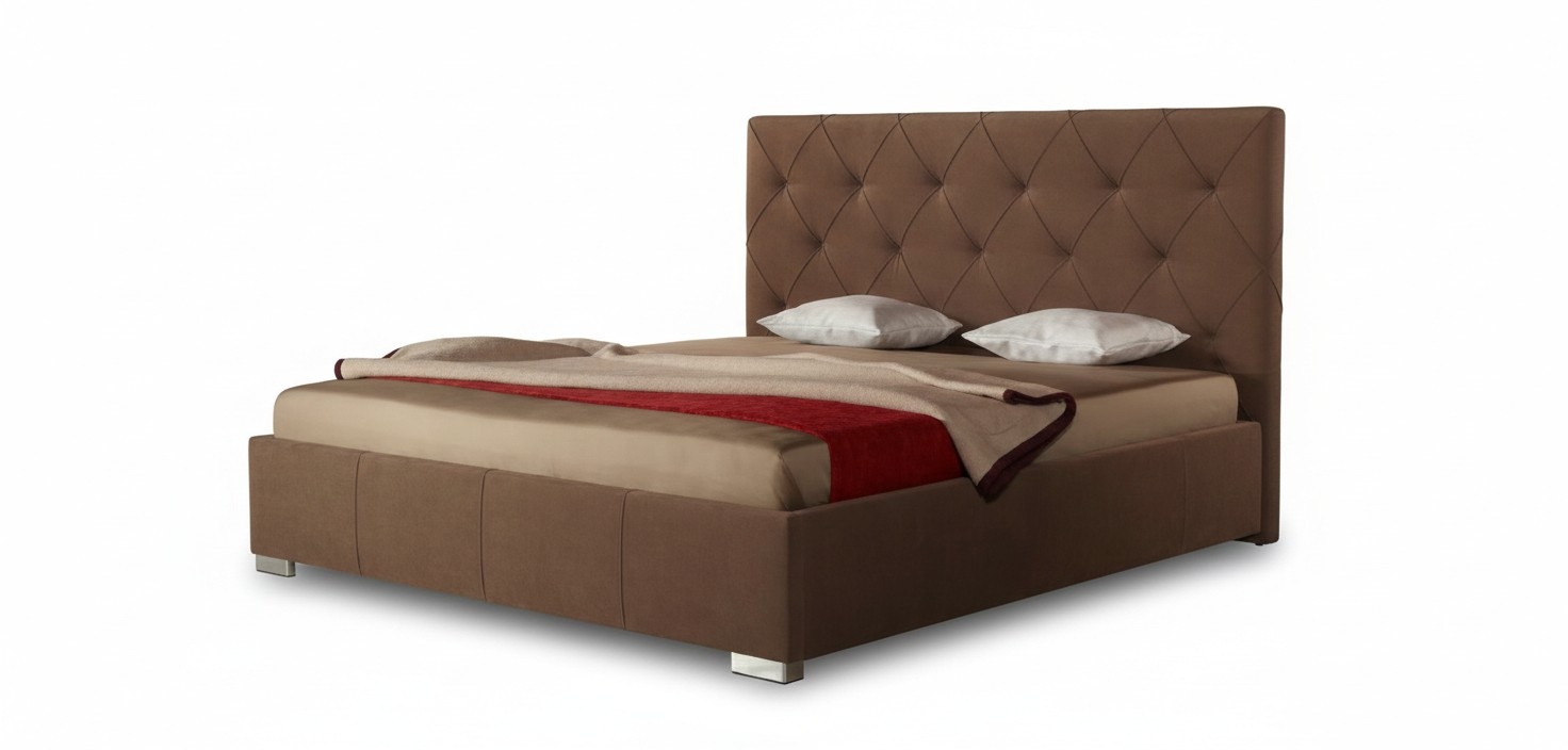 Designer Polster Doppelbett Betten Bett Schlafzimmer Ehebett Lederbett Neu 2700