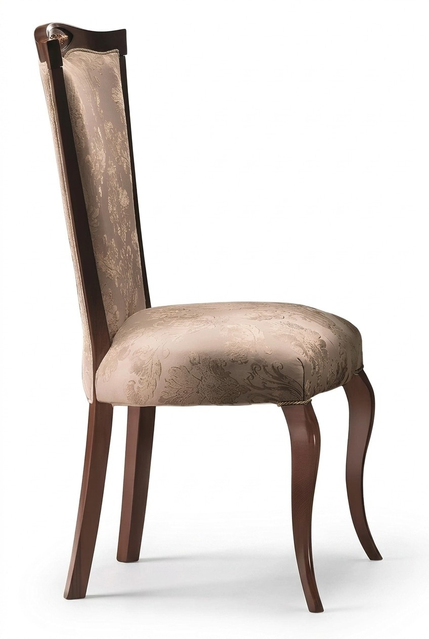 Designer Stuhl Luxus Lehnstuhl Polster Stühle 1x Sessel Wohn Ess Zimmer Textil