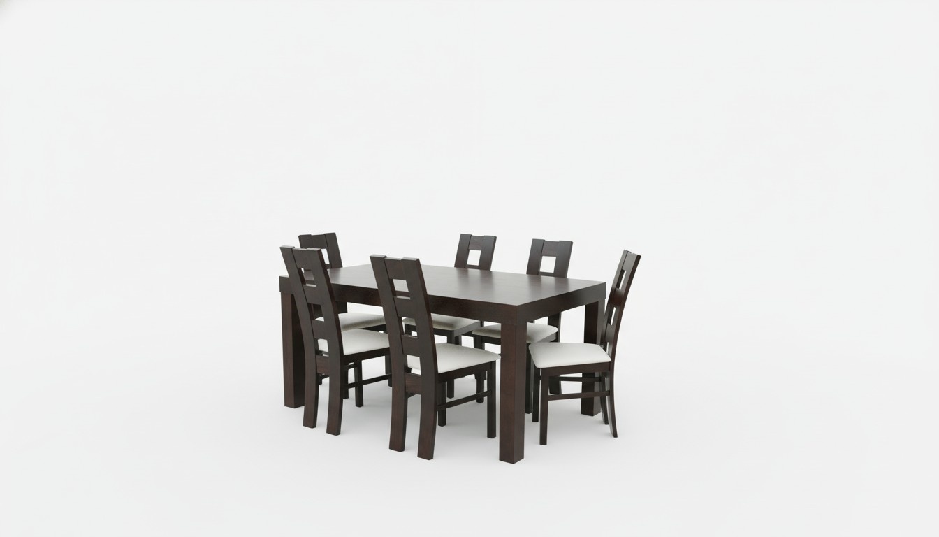 Designer Tisch + 6 Stühle Garnituren Komplett Wohnzimmer Esszimmer Stuhl