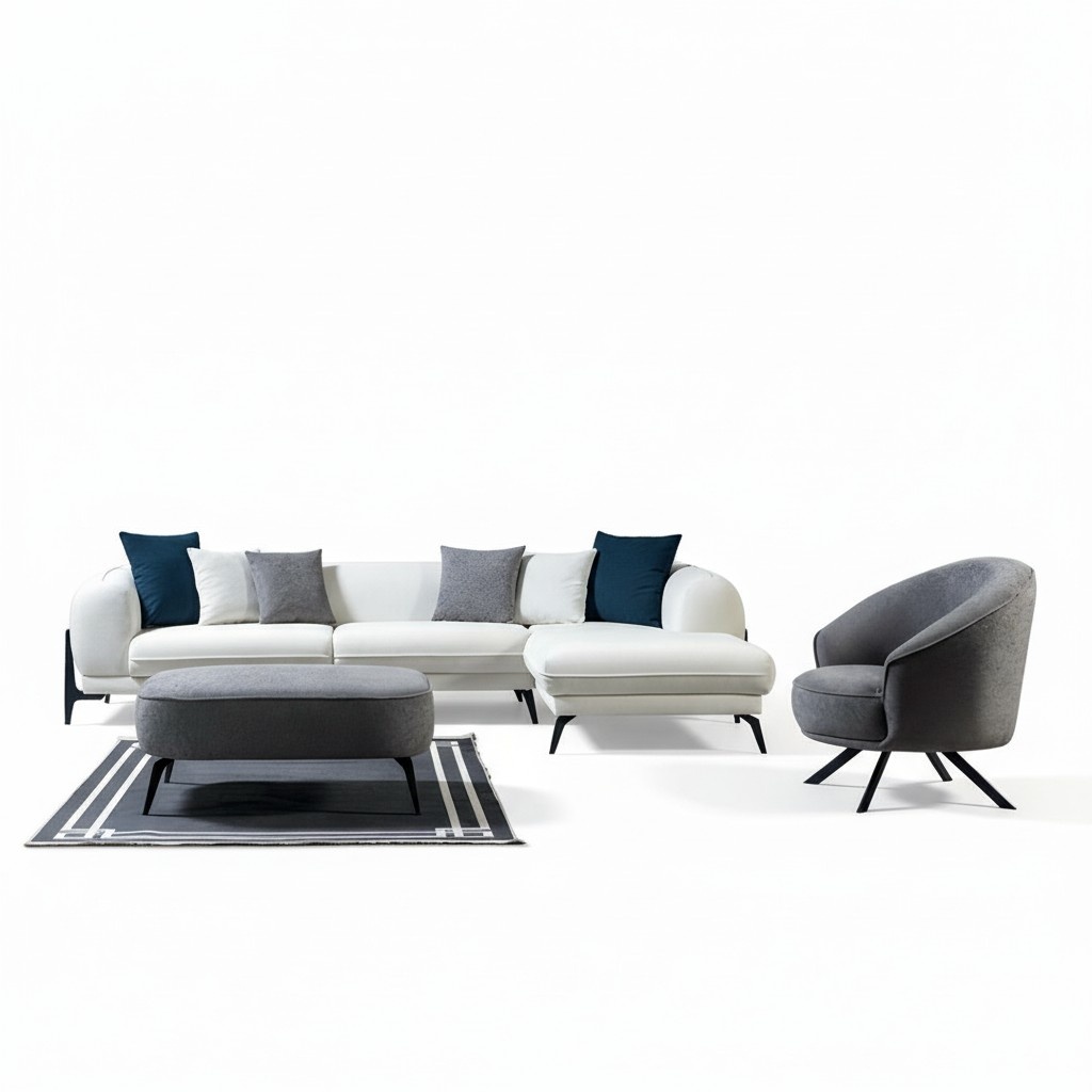 Großer Beiger Arbeitstisch Designer Bürotische Luxuriöse Holz Möbel