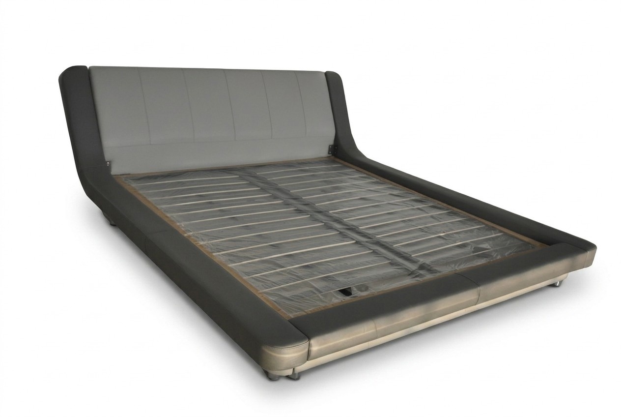 Doppel Luxus Design Leder Bett Polster Betten Moderne Hotel Multifunktion