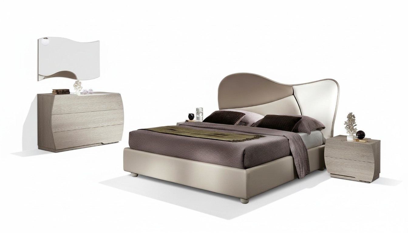 Doppelbett Bett Möbel Betten Bettgestelle Holz Modern Italienische Möbel Neu