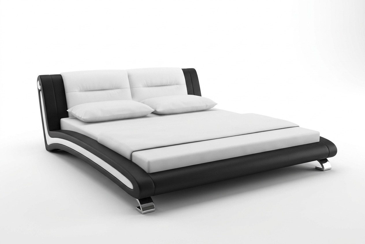 DOPPELBETT DESIGN BETT Betten LEDERBETT POLSTERBETT Ehe XXL 140 160 180x200 cm