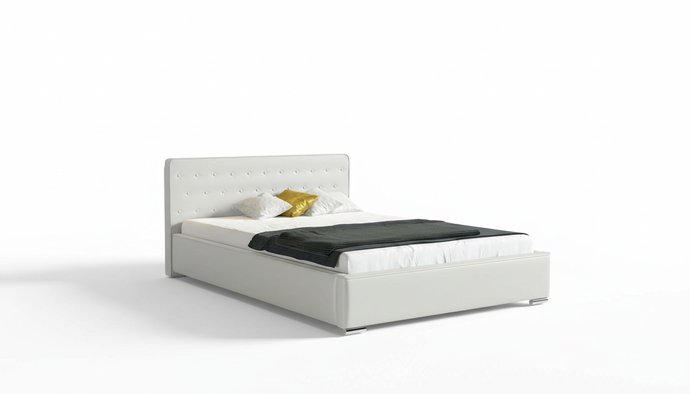 Doppelbett Ehebett Bettgestell Bett Polsterbett Betten Polyester Bettrahmen Neu