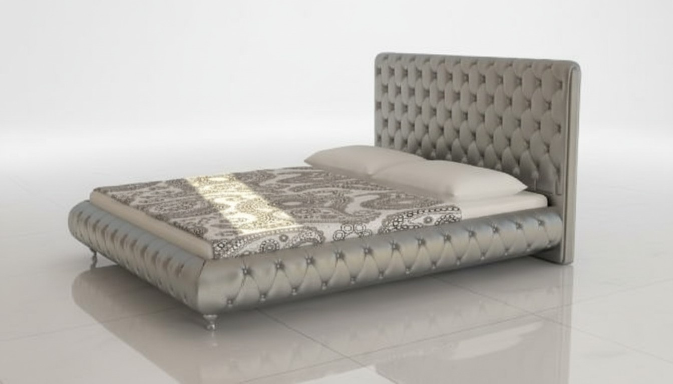 Polsterbett Bettten Bett Polster Ehe Leder Textil Designer Doppel XXL Big Barock