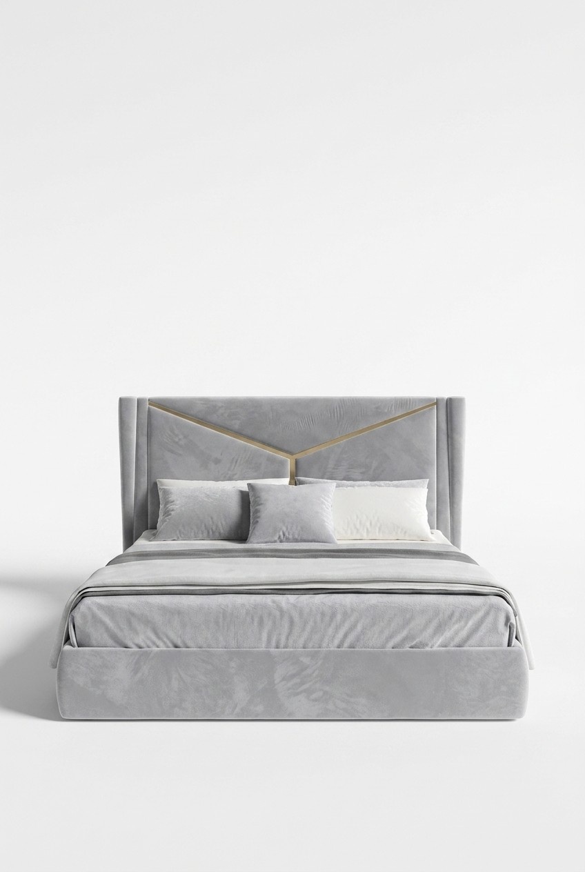 Doppelbett Luxus Betten Polster Schlafzimmer Möbel Neu Beleuchtetes Bett Design