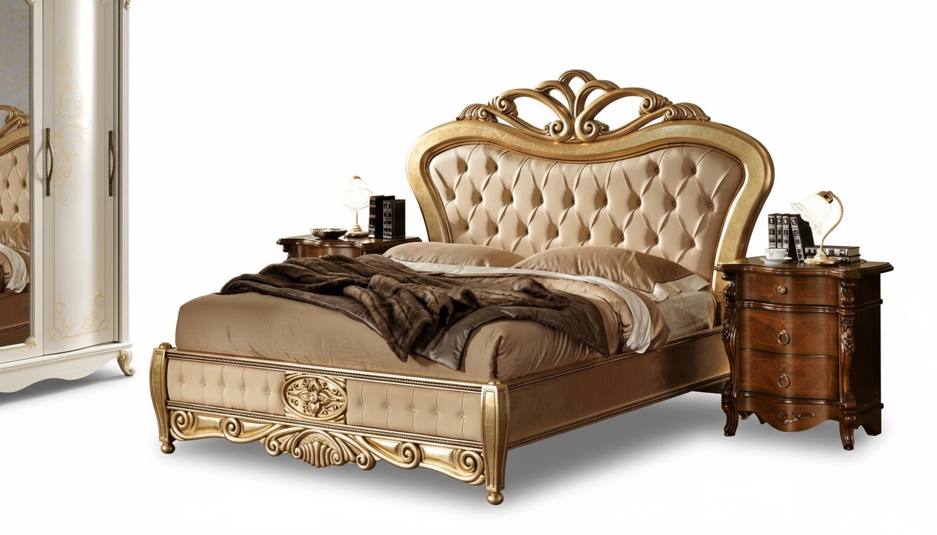 Doppelbett Nachttisch aus Naturholz Nachttisch mit Schubladen Möbel Naturholz