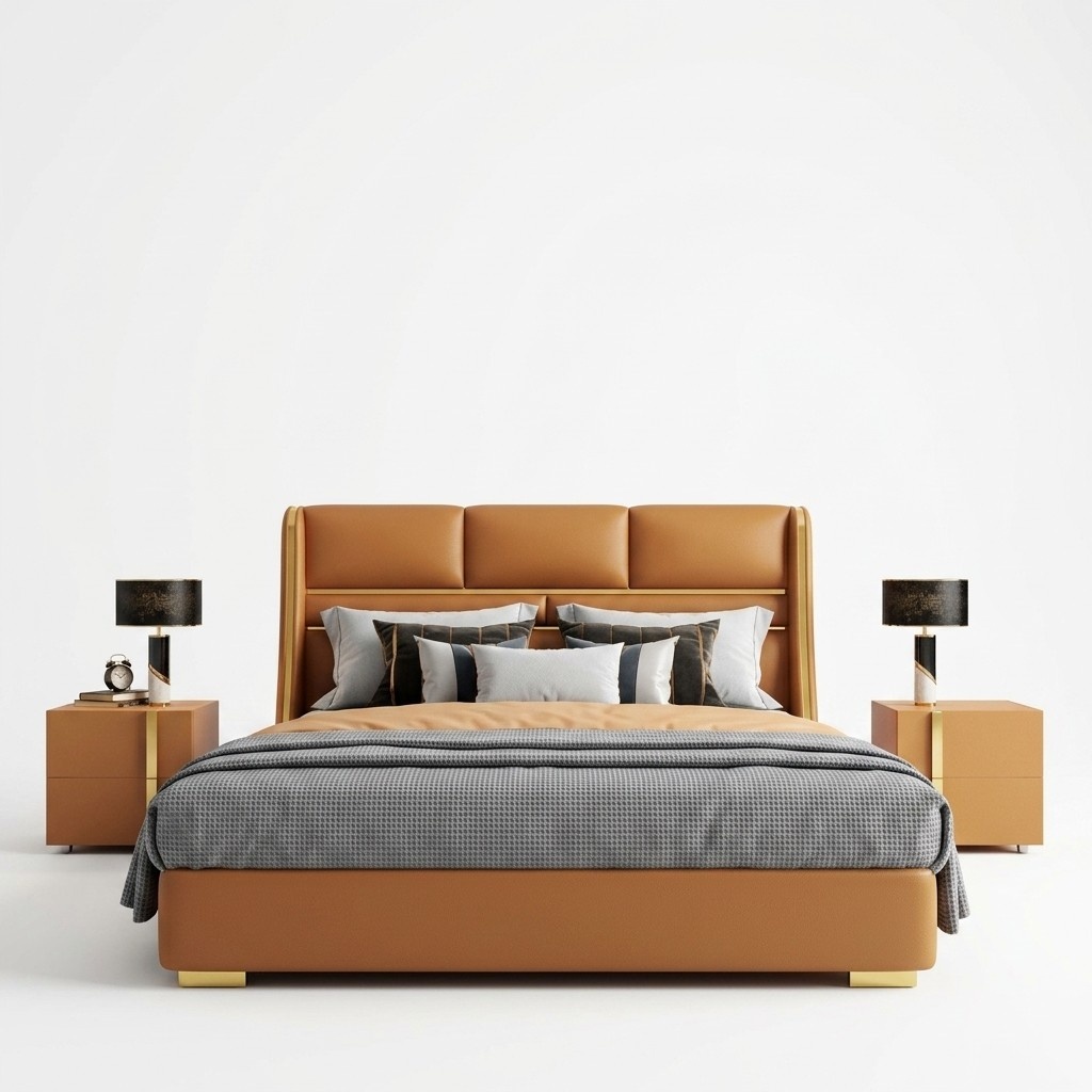 Doppelbett Schlafzimmer Bett Luxus Möbel Doppel Hotel Einrichtung 180x200