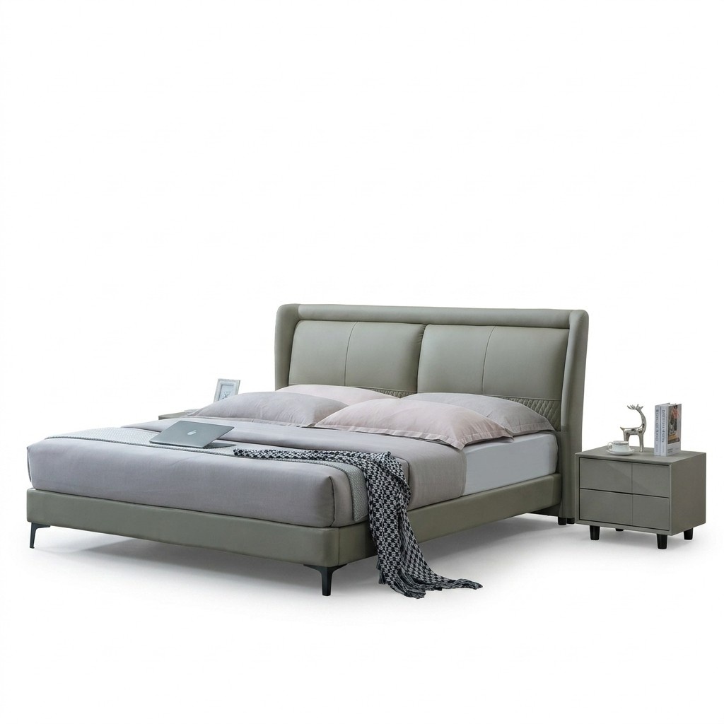 Doppelbett Schlafzimmer Betten Luxus Möbel Doppel Bett Beige Hotel Einrichtung