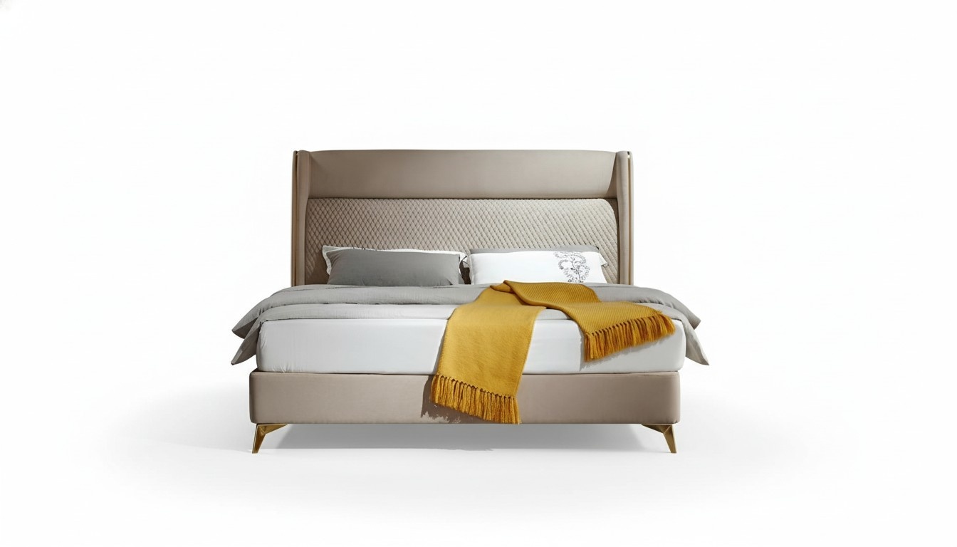 Doppelbett Schlafzimmer Betten Hotel Ehe Luxus Modern Bett Neu