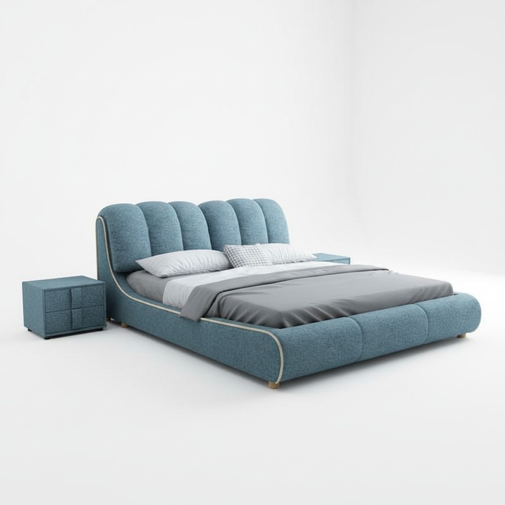 Doppelbett Schlafzimmer Hotel Ehe Luxus Bett 2x Nachttisch 3tlg. Set Neu Betten