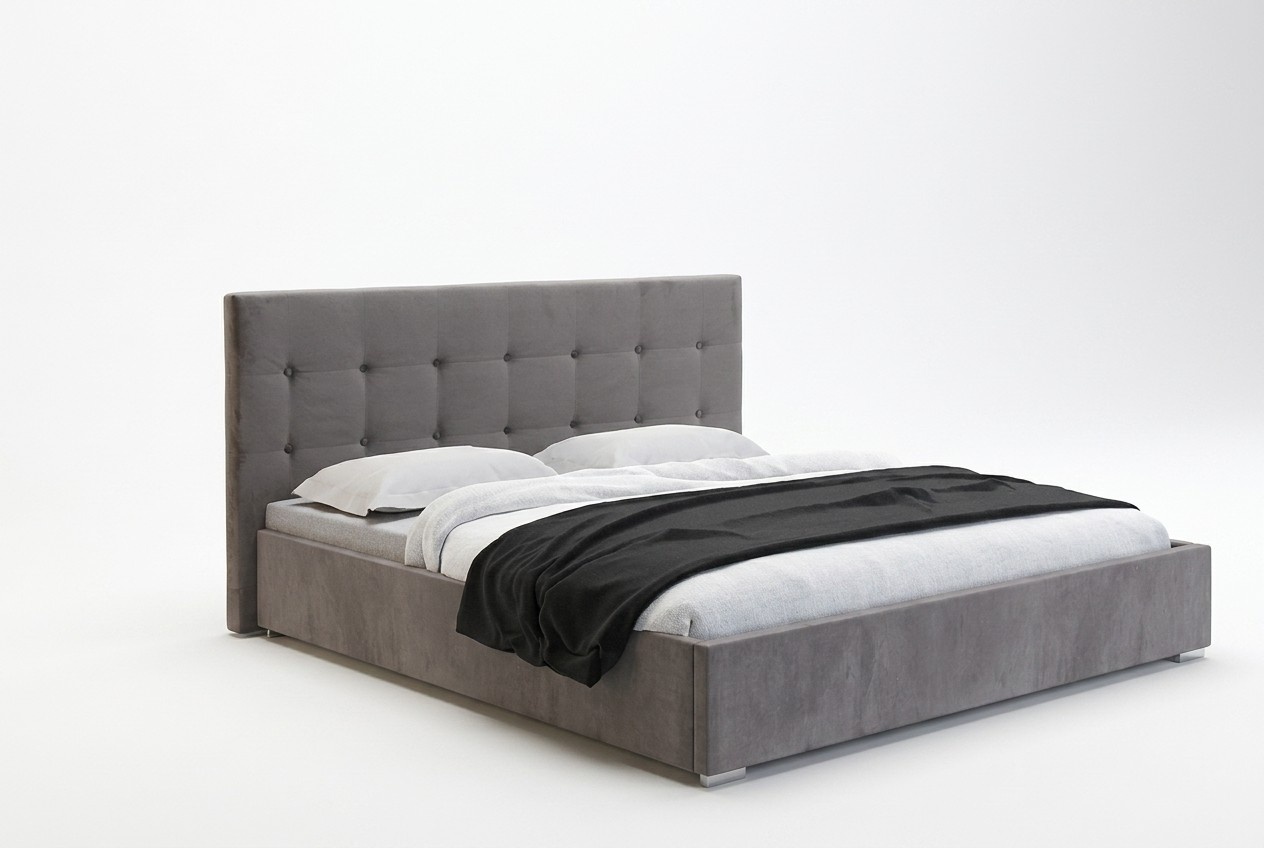 Doppelbett Textilbett Betten Designer Bett Leder Polster Schlafzimmer Ehe Neu !