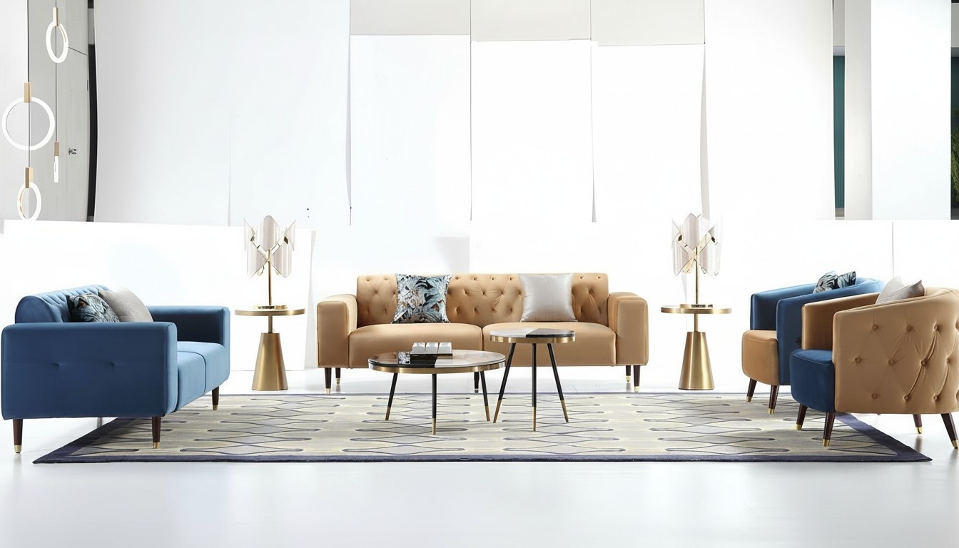 Dreisitzer Couch Polster Design Sofa Moderne 3er Sitz Sofas Zimmer Möbel Neu