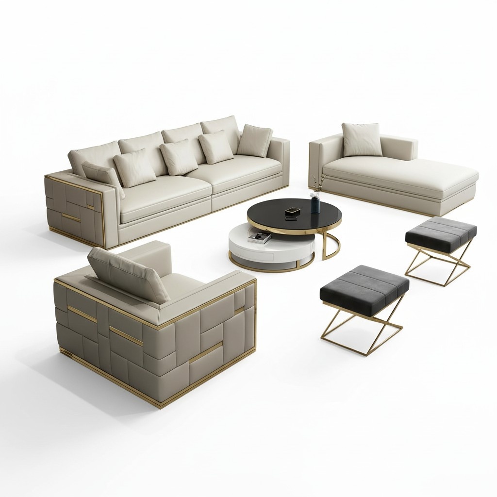 Dreisitzer Couch Polster Design Sofa Moderne 3er Sitz Sofas Liege