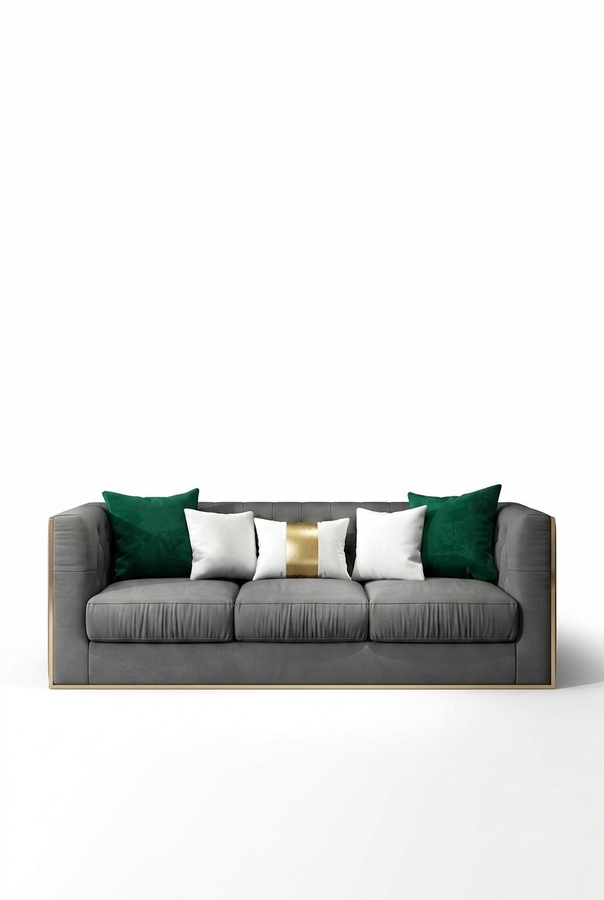 Dreisitzer Couch Polster Design Sofa Moderne 3er Sitz Sofas Möbel Chesterfield