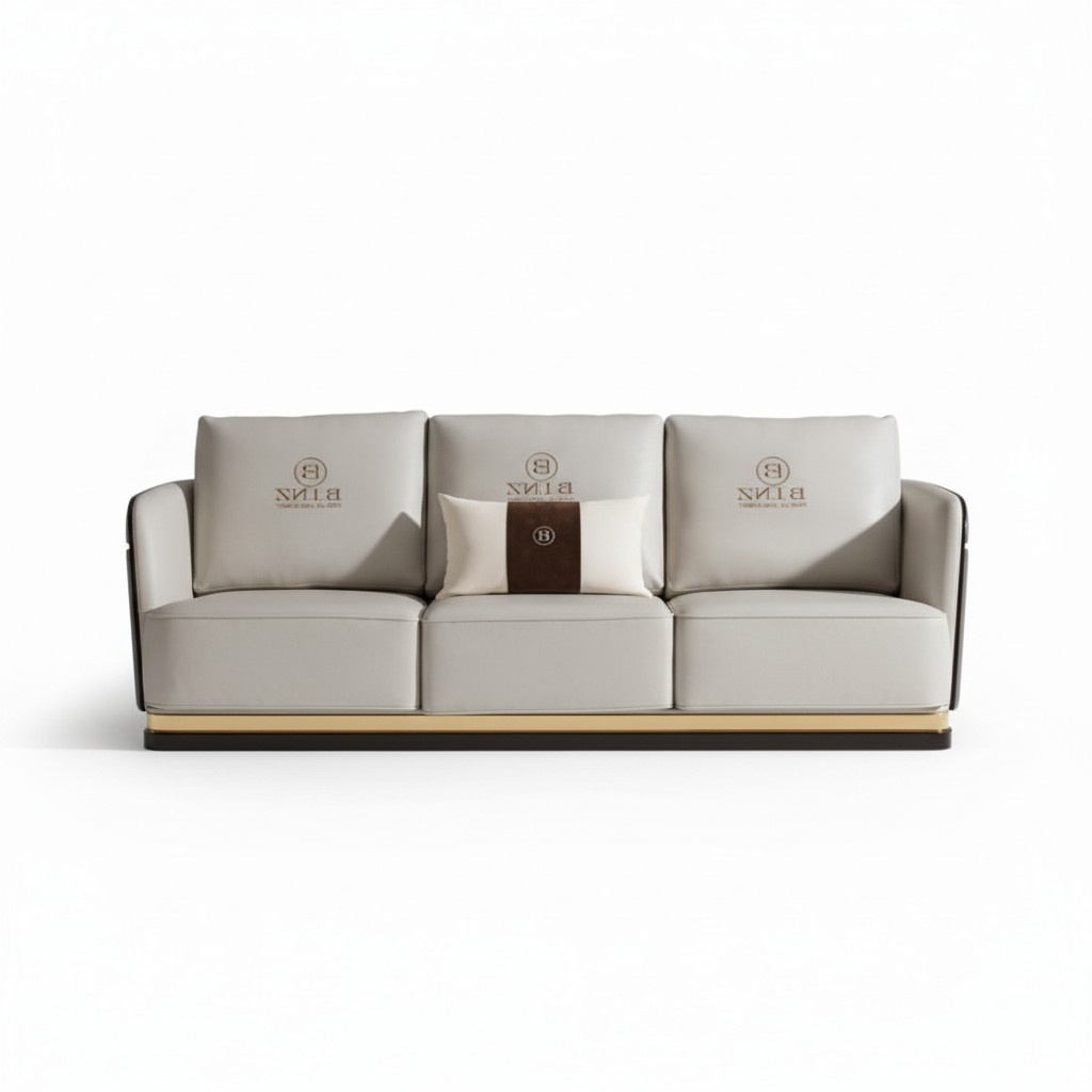 Dreisitzer Couch Polster Sofa Couchen Sofas Designer Ledercouchen Weiße