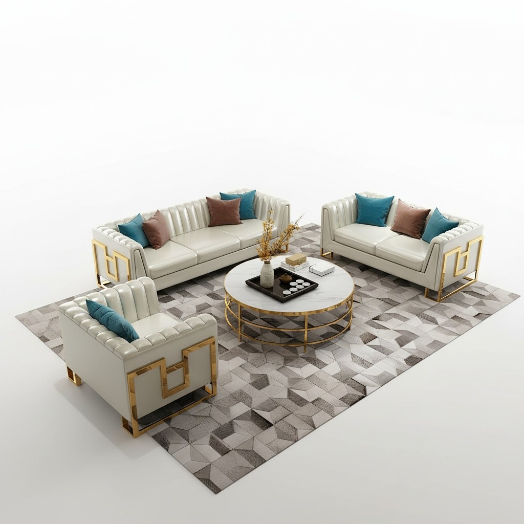 Dreisitzer designer Couch Polster 3er Sofa Couchen Leder Sofas Couchen