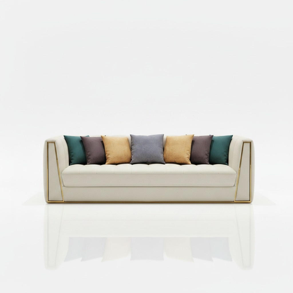 Dreisitzer Wohnlandschaft Modernes Sofa 3 Sitzer Ledersofa Designer