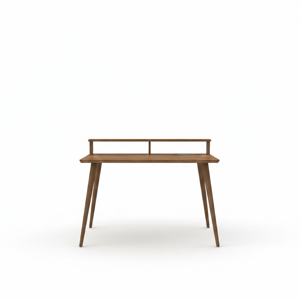 Dunkelbrauner Computertisch Designer Büro Schreibtische Edle Holz Möbel