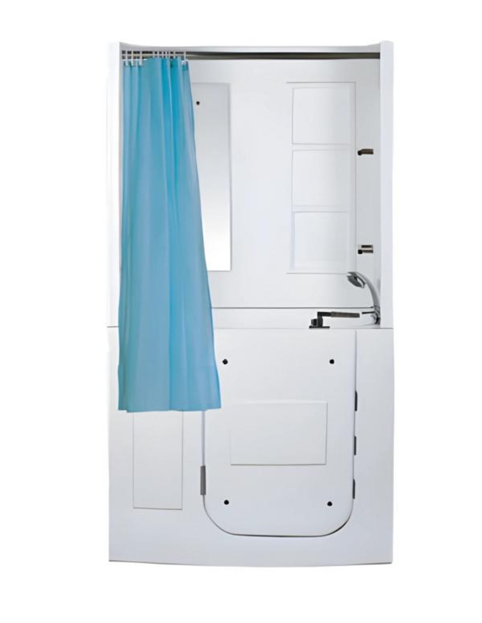 Dusch-Badekombination Duschbadewanne Multifunktionswanne Kombiwanne 110x68 cm